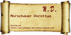 Morschauer Dorottya névjegykártya